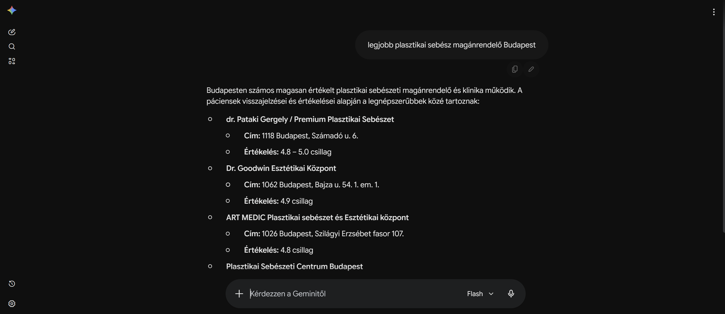 AI-keresési demonstráció
