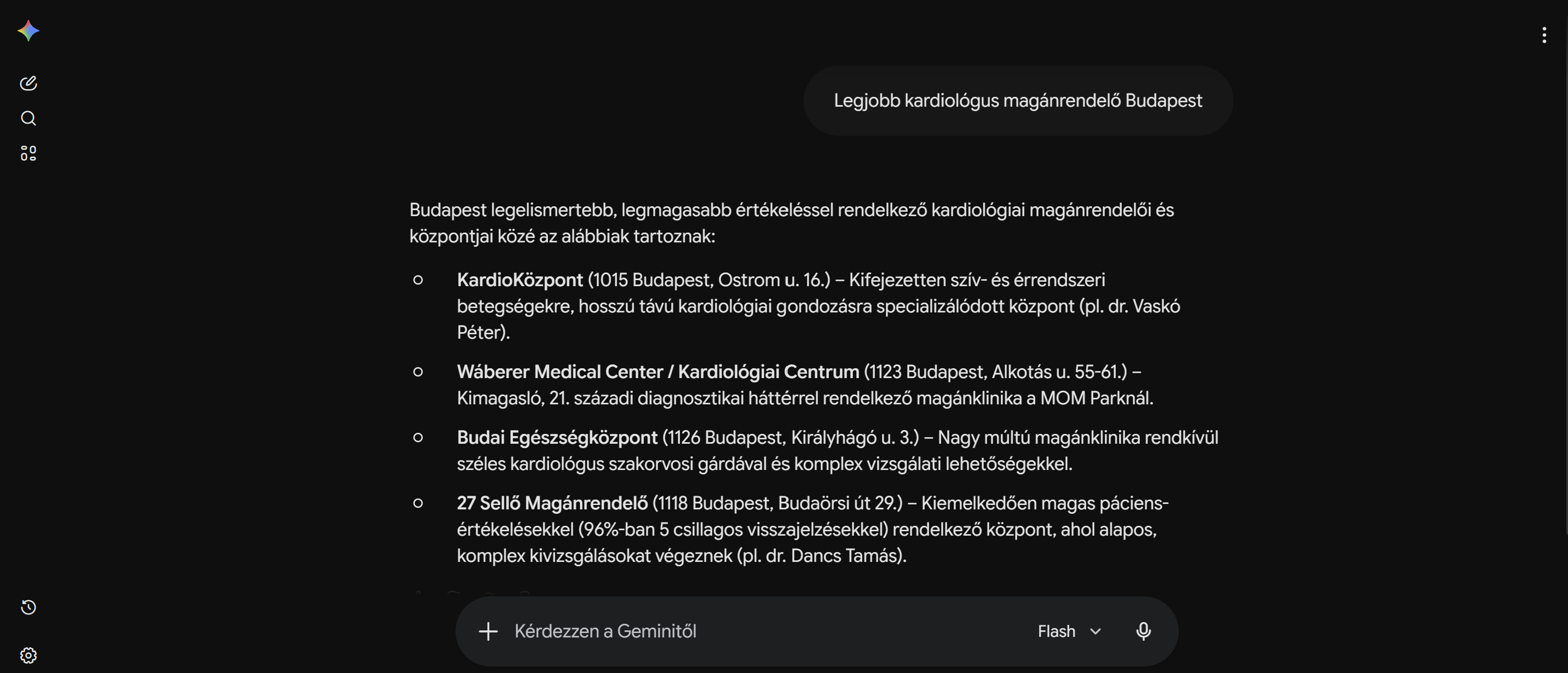 AI-keresési demonstráció